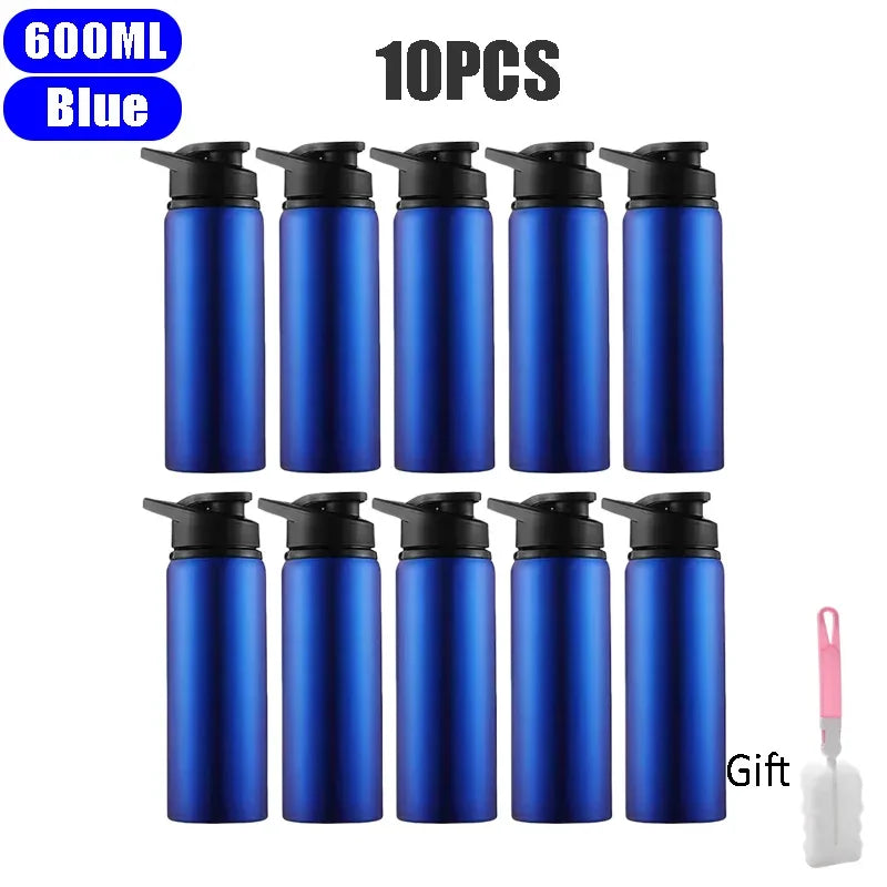 Large 600ml Stainless Steel Sports Bottle Leak Proof Design
