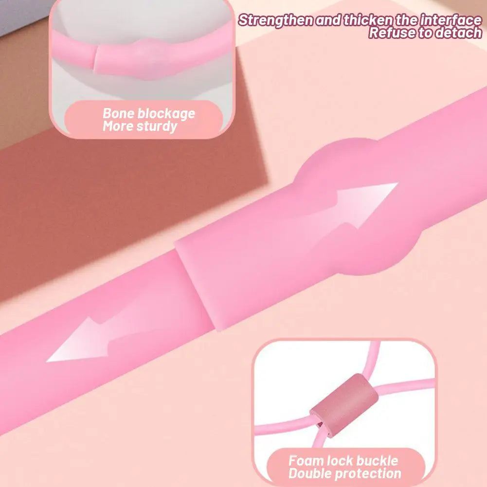 8-Shaped Stretcher Chest Expander Yoga Resistance Bands Stretching Band For Back Shaping Foldable Protable Home Fitness