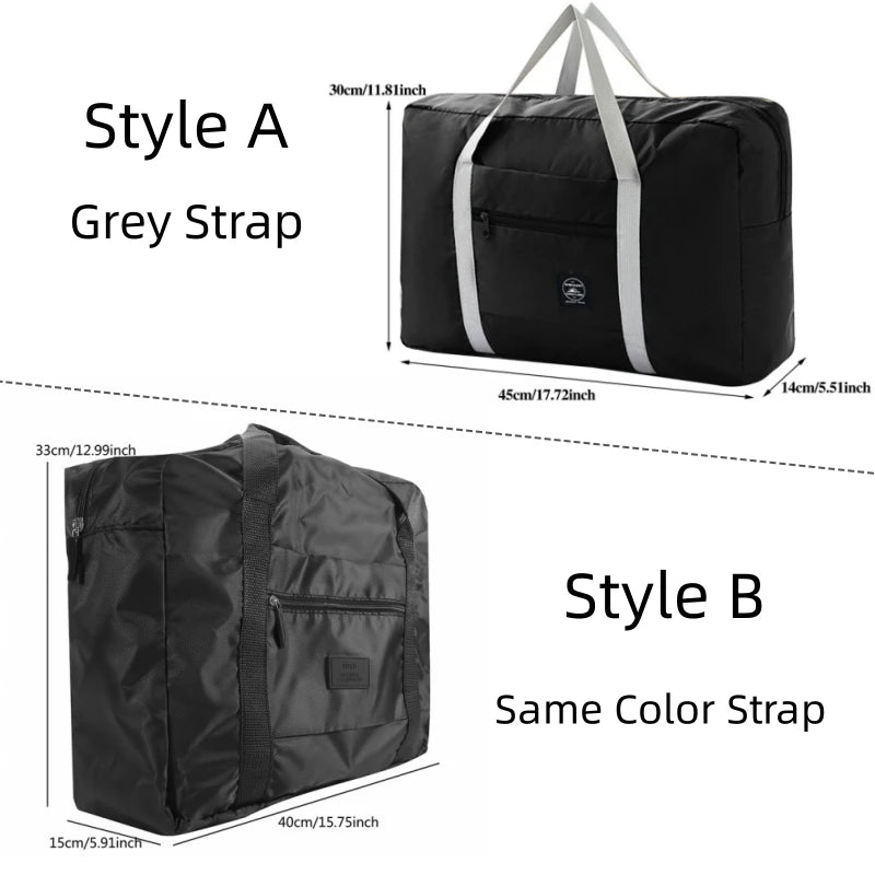 Waterproof Nylon Travel Bags Women Men Large Capacity Folding Duffle Bag Organizer Packing Cubes Luggage Girl Weekend Bag