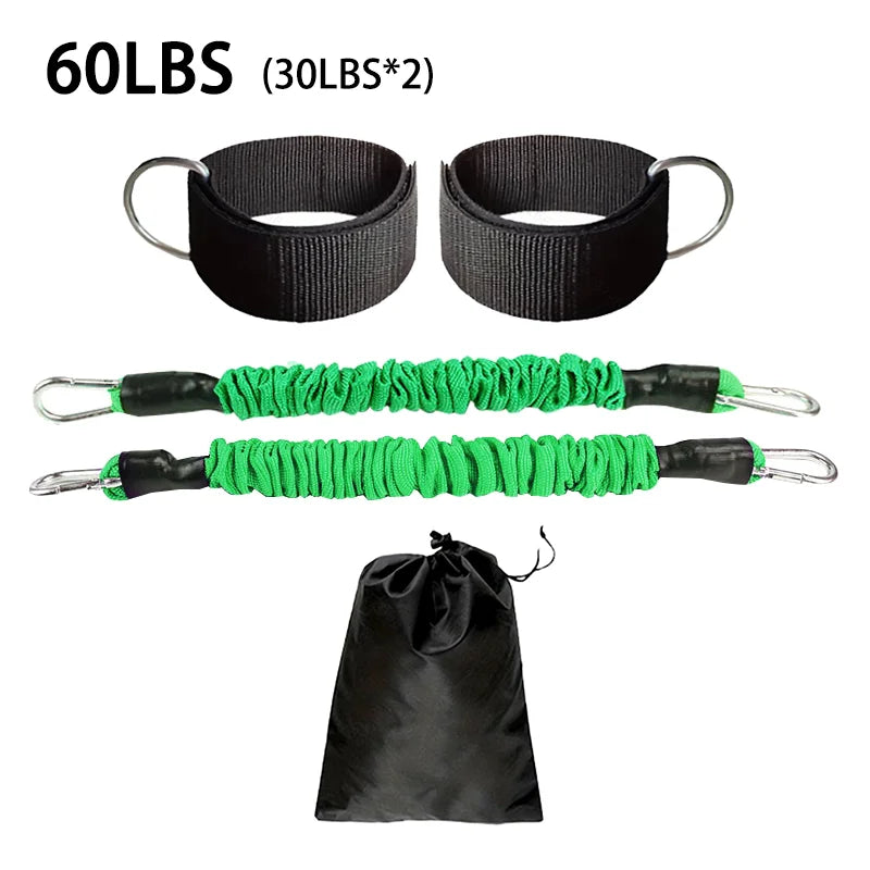 1 PC Leg Strength Trainer Fastener Fitness Foot Ring Foot Buckle Ankle Strap Stretch Resistance Band Pull Cord Accessories