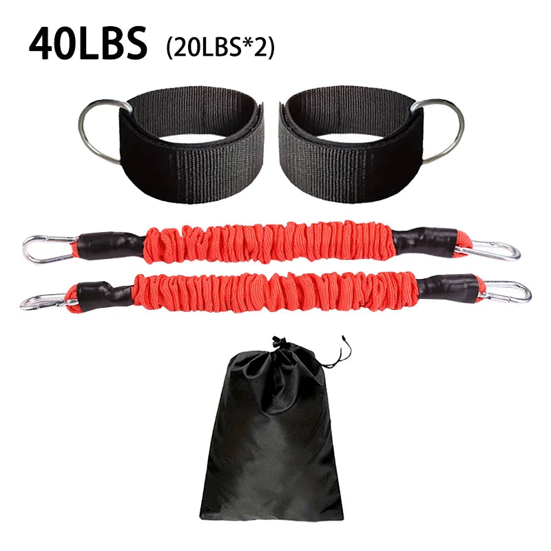 1 PC Leg Strength Trainer Fastener Fitness Foot Ring Foot Buckle Ankle Strap Stretch Resistance Band Pull Cord Accessories