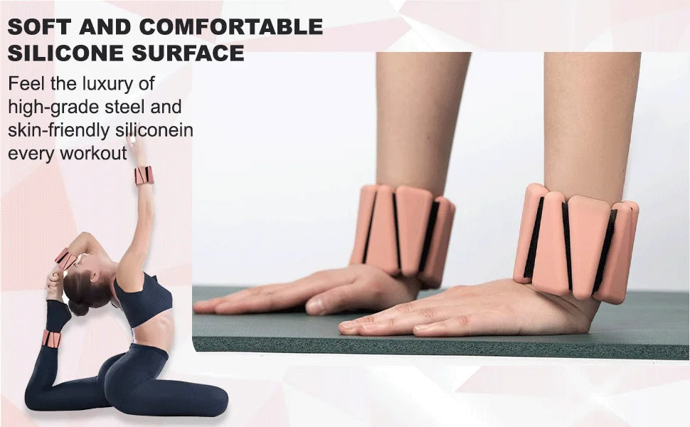 Wrist Weights Set of 2, Adjustable Silicone Workout Weights Various Styles