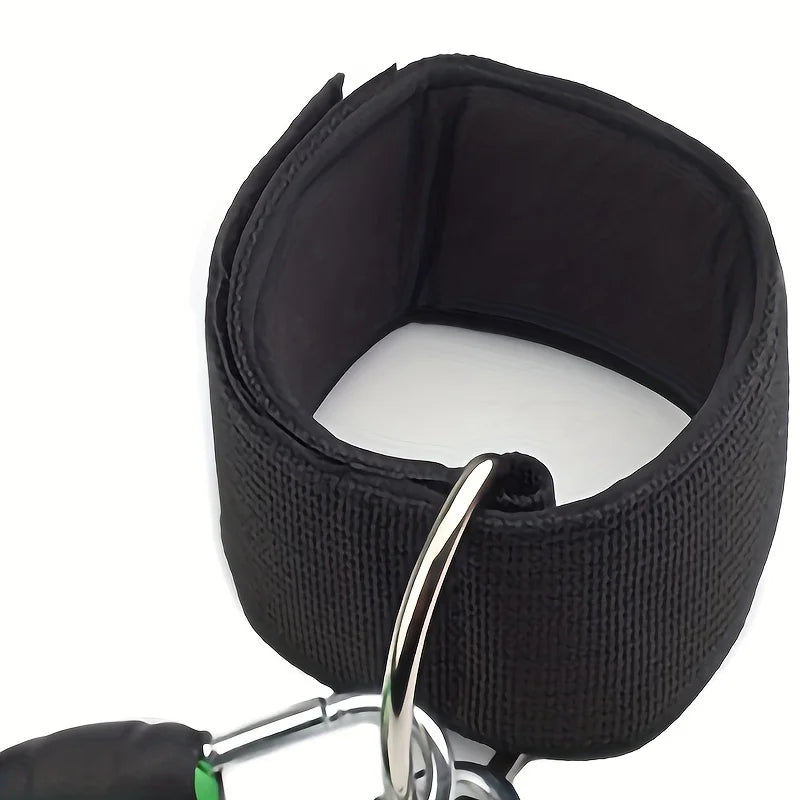 1 PC Leg Strength Trainer Fastener Fitness Foot Ring Foot Buckle Ankle Strap Stretch Resistance Band Pull Cord Accessories