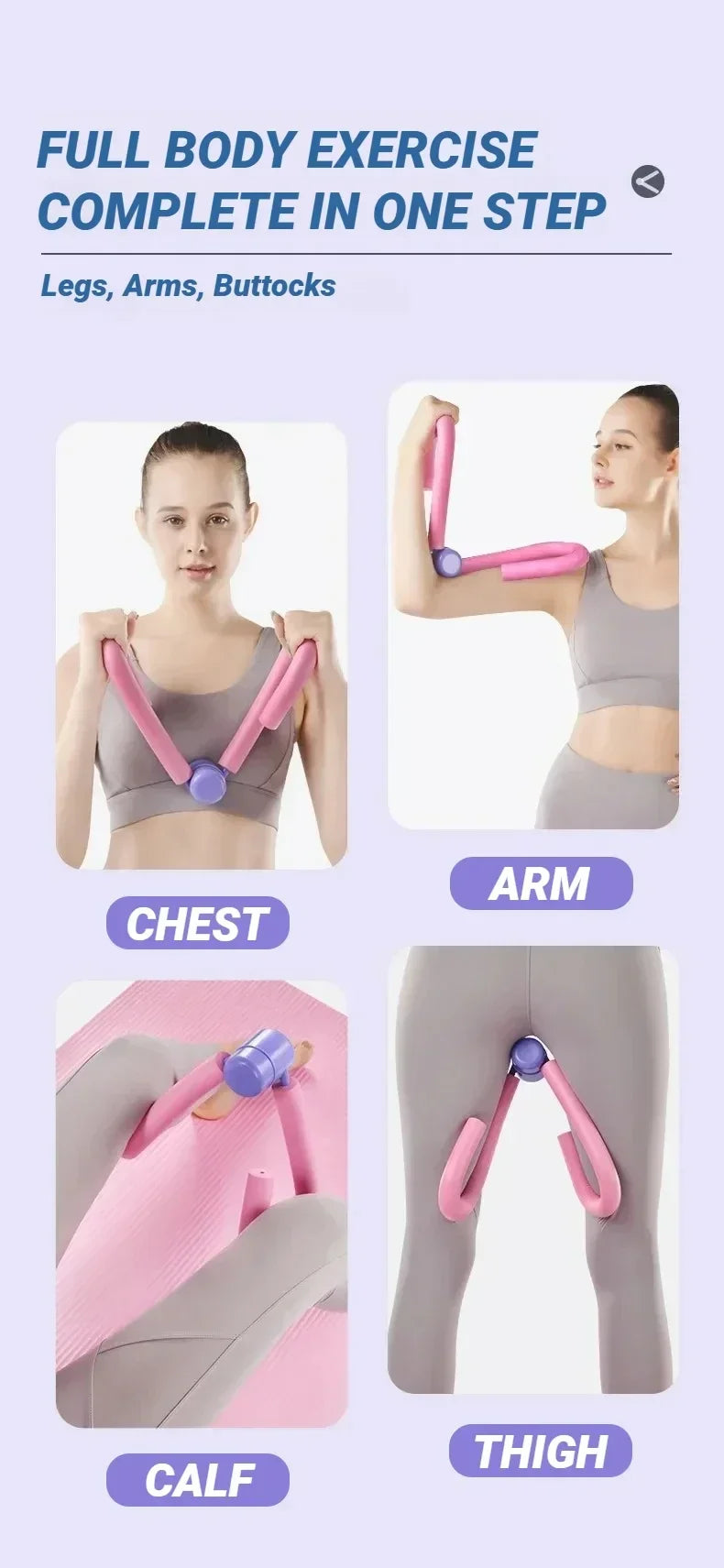 Inner Thigh Exercise Leg Trainer Home Workout Equipment Thigh Master Trainer Leg Strength Trainer Lower Body Fitness Equipment