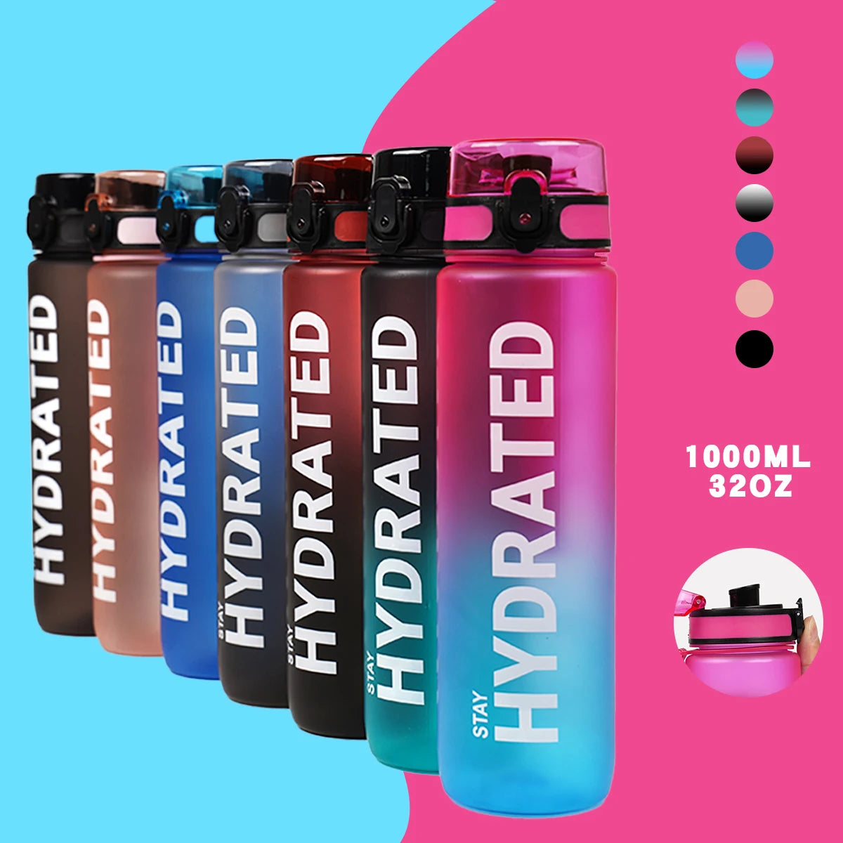 Water Bottle 32oz Leak Proof
