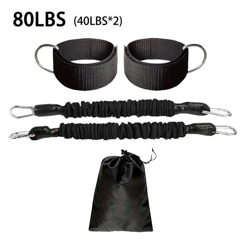 1 PC Leg Strength Trainer Fastener Fitness Foot Ring Foot Buckle Ankle Strap Stretch Resistance Band Pull Cord Accessories