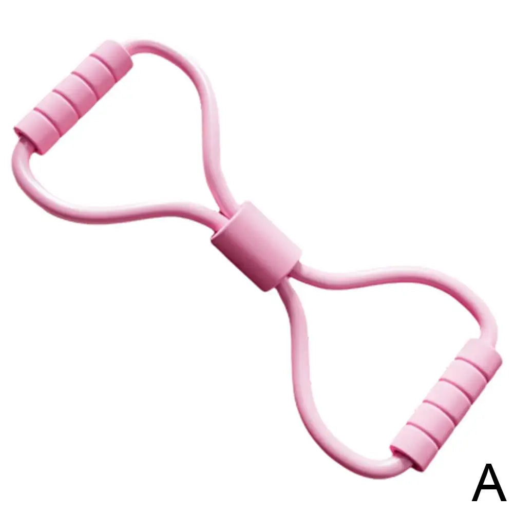8-Shaped Stretcher Chest Expander Yoga Resistance Bands Stretching Band For Back Shaping Foldable Protable Home Fitness