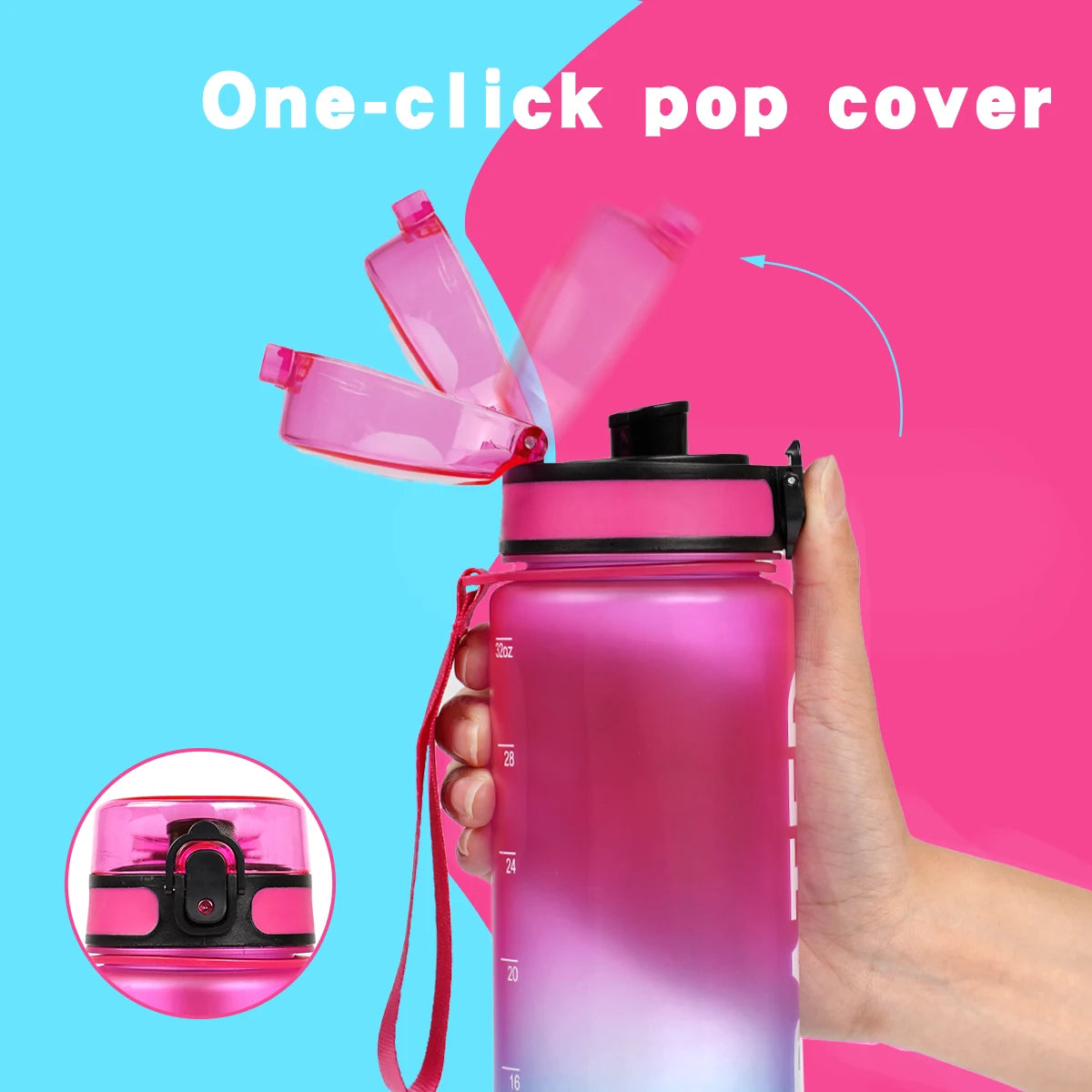 Water Bottle 32oz Leak Proof