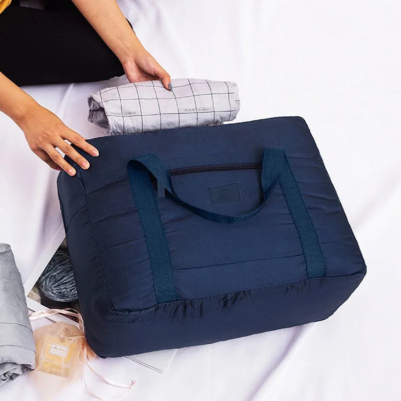 Waterproof Nylon Travel Bags Women Men Large Capacity Folding Duffle Bag Organizer Packing Cubes Luggage Girl Weekend Bag