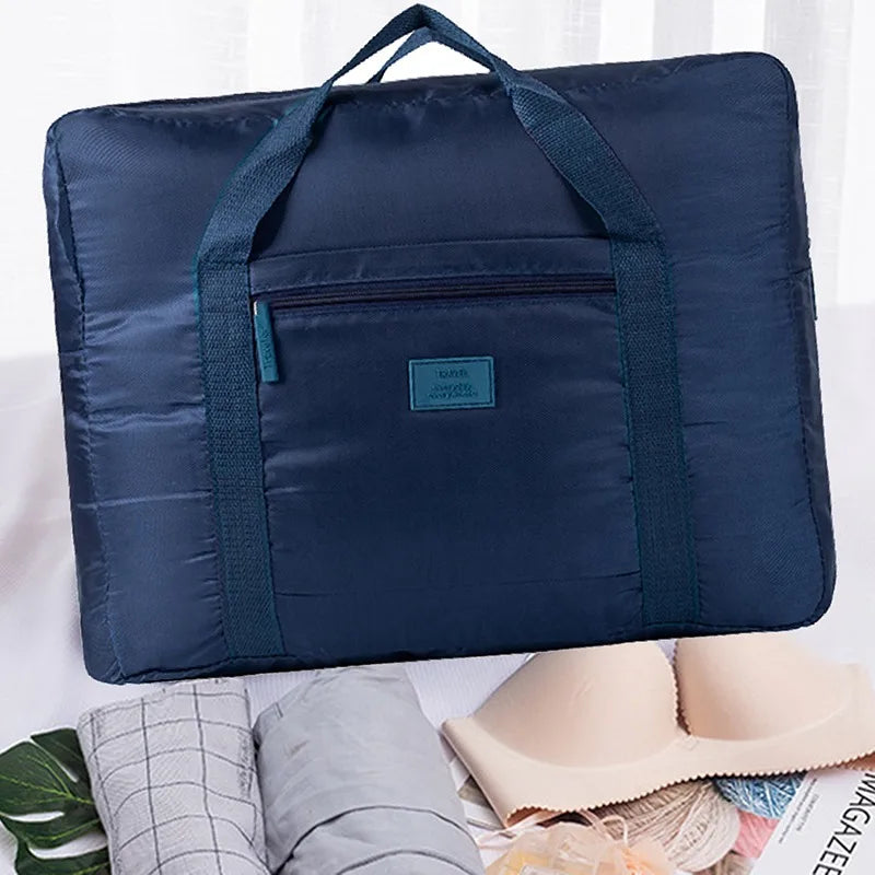 Waterproof Nylon Travel Bags Women Men Large Capacity Folding Duffle Bag Organizer Packing Cubes Luggage Girl Weekend Bag